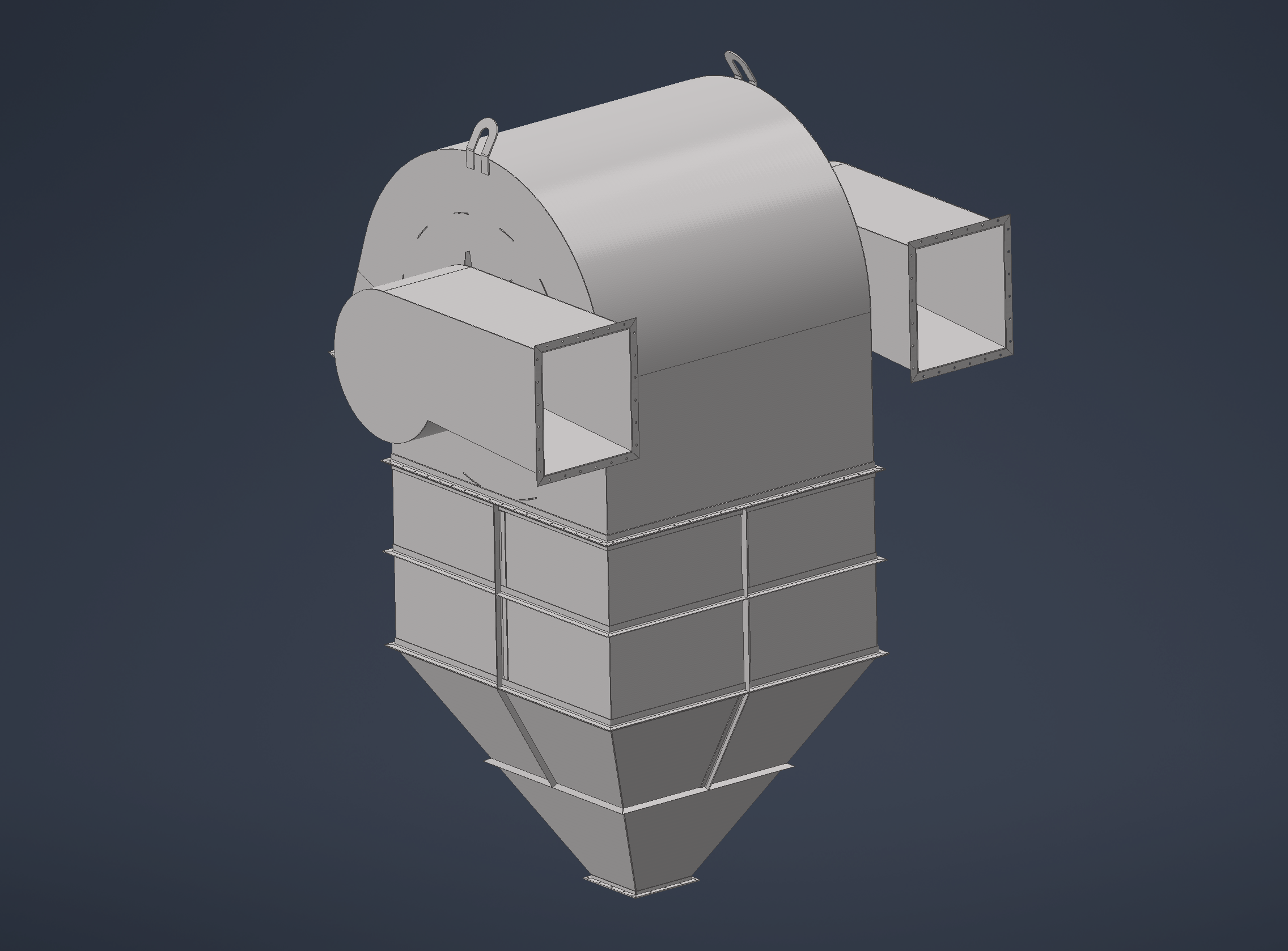Multi-Channel Cyclone Dust Collector — Ferronickel Processing Plant