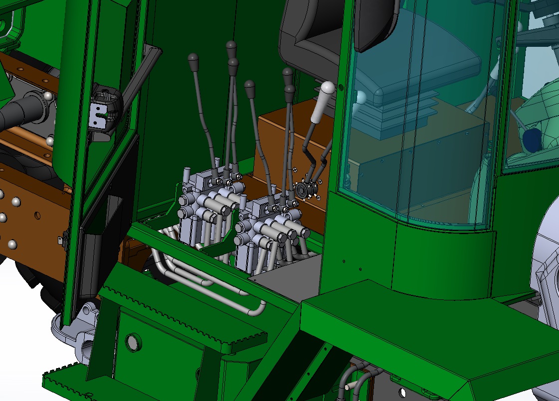 Tractor Cab Complete Redesign — T-150K Agricultural Machinery