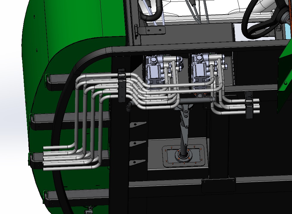 Tractor Cab Complete Redesign — T-150K Agricultural Machinery