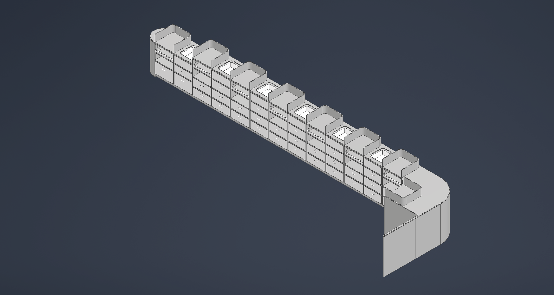 POS Counter Bar — Commercial Millwork Shop Drawings